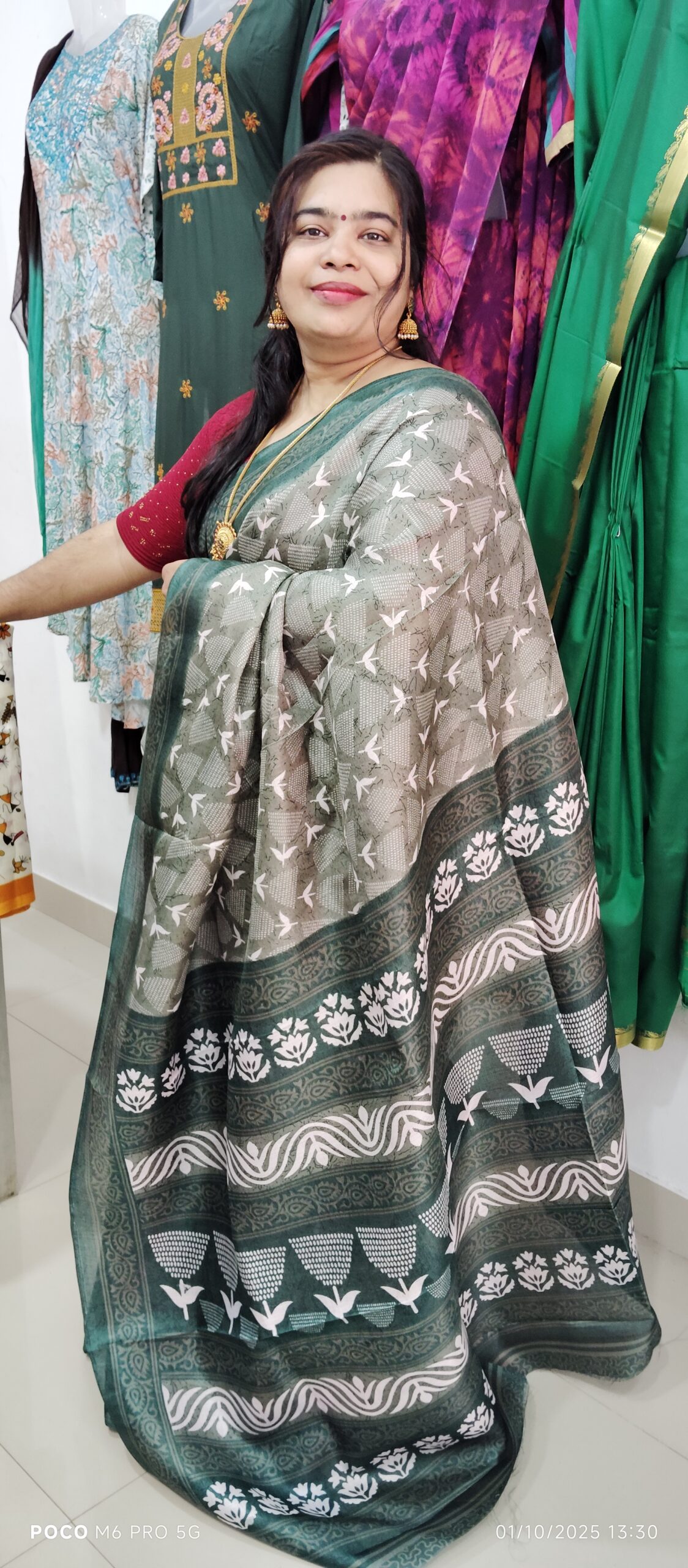 semi cotton saree