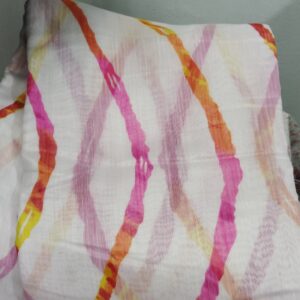 white cotton blend saree